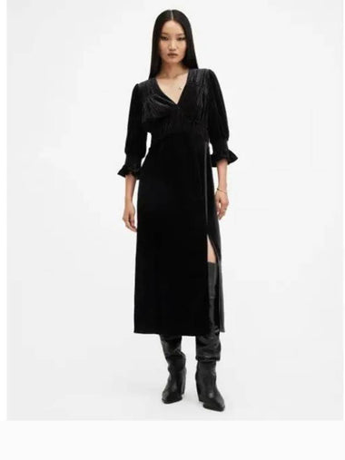 No velvet dress W143DB 5 - ALLSAINTS - BALAAN 1