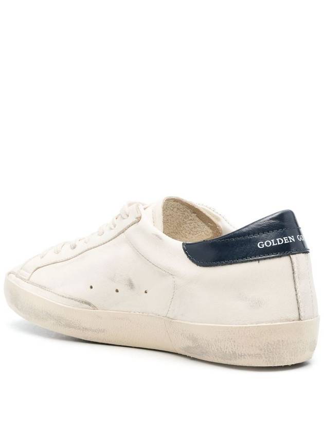 Superstar Beige Night Blue Heel Tab Sneakers - GOLDEN GOOSE - BALAAN 4