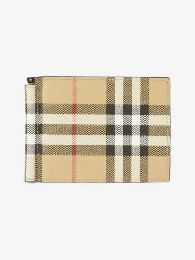 Vintage Check Money Clip Card Wallet Arch Beige - BURBERRY - BALAAN 2