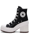 Women Chuck 70 Deluxe Heel High Top Sneakers Black - CONVERSE - BALAAN 4
