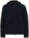 Chrome R Hooded Jacket Navy - CP COMPANY - BALAAN 3