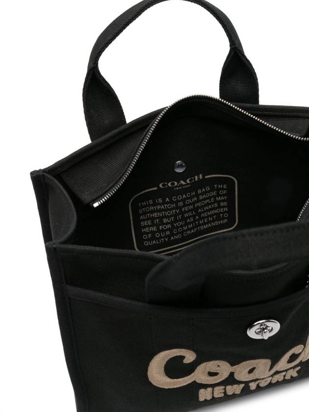 Logo Cargo Canvas Tote Bag Black - COACH - BALAAN 3