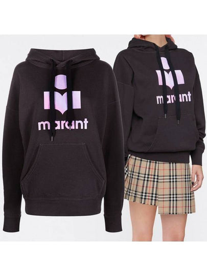 Mansel Big Logo Hoodie Faded Black - ISABEL MARANT - BALAAN 2