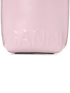 Women's Banner Logo Cross Bag Pink - GANNI - BALAAN 9