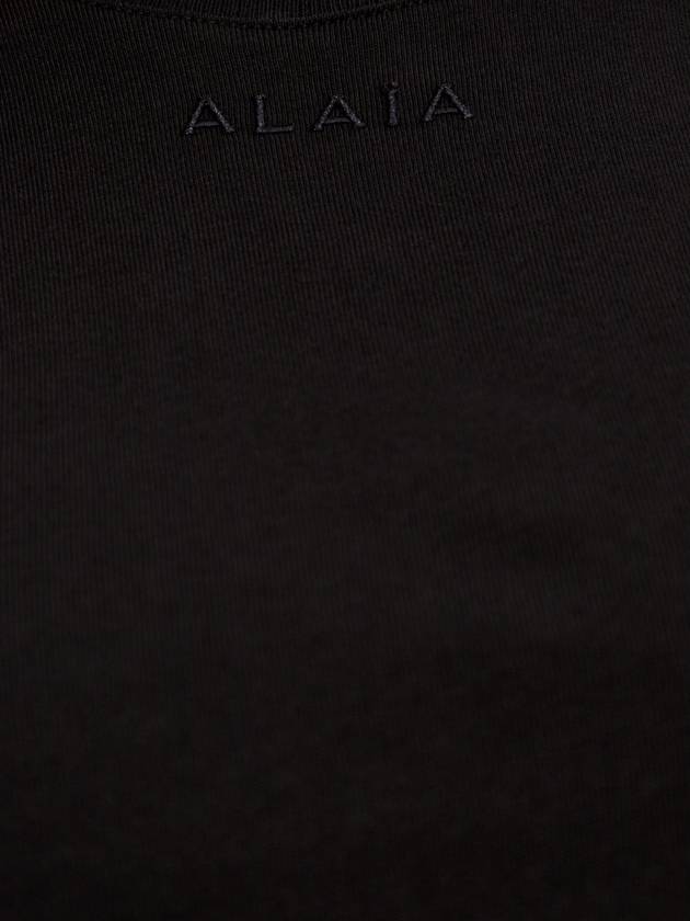 Alaïa T-shirt With Logo, Women's, Black - ALAIA - BALAAN 5