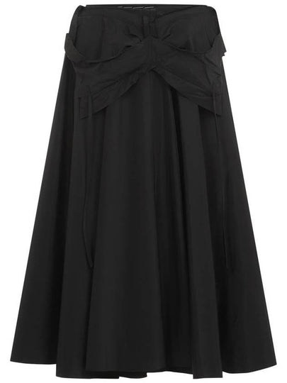 Women s Taffeta Midi A Line Skirt Black - MAISON MARGIELA - BALAAN 2