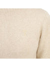 Heart Logo Cashmere Knit Top Beige - AMI - BALAAN 9