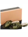 Satin Flat Slipper Khaki - Nº 21 - BALAAN 3