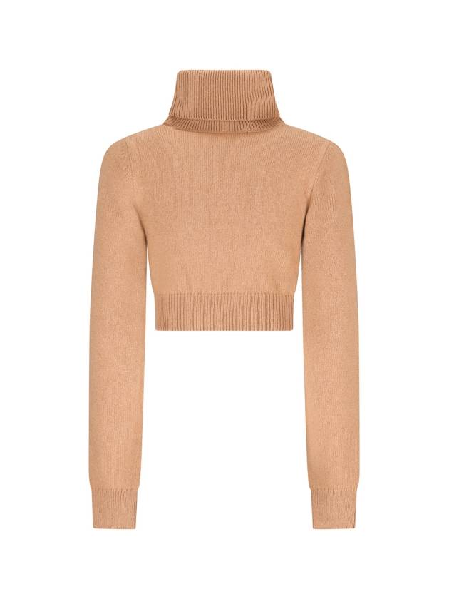 23 fw Cropped High Neck Sweater PWHF024F23KNI0016210 B0710936457 - PALM ANGELS - BALAAN 3