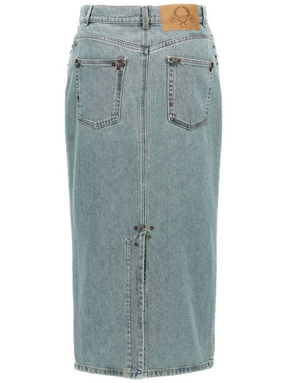 Moschino Rivets Denim Skirt - MOSCHINO - BALAAN 2