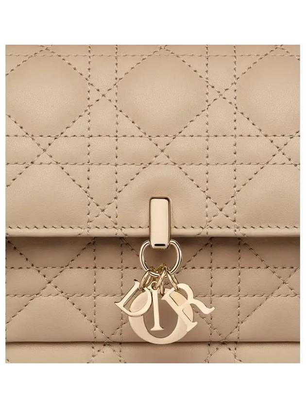 Lady Chain Canage Lambskin Pouch Bag Sand - DIOR - BALAAN 7