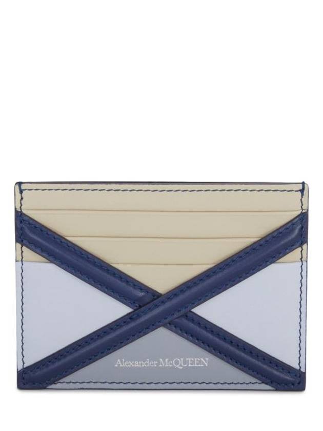 Crossover Strap Leather Card Wallet - ALEXANDER MCQUEEN - BALAAN 2