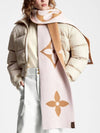 LV Medallion Knit Scarf Camel Rose - LOUIS VUITTON - BALAAN 2