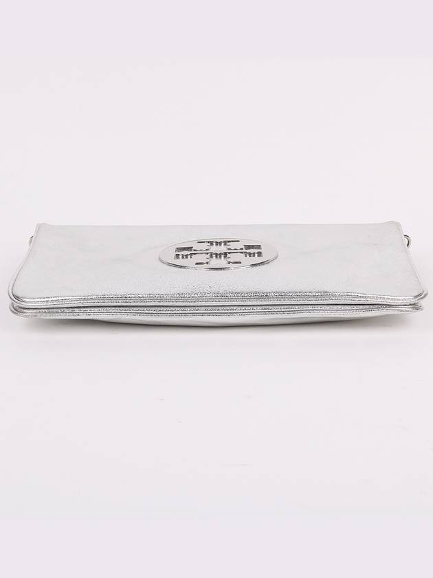 Amanda silver clutch and shoulder bag - TORY BURCH - BALAAN 7