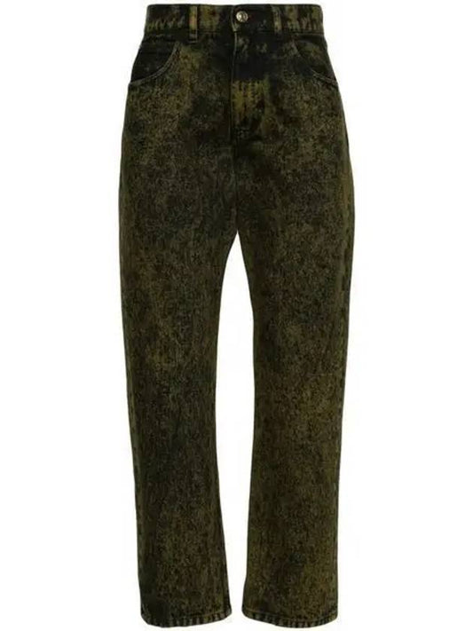 Bleach Washed Straight Jeans Green - MARNI - BALAAN 2