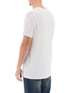 Karman Logo Print Linen Short Sleeve T-Shirt White - ISABEL MARANT - BALAAN 4