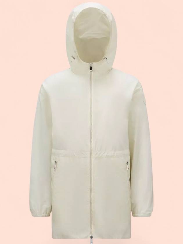 Half hood zip up windbreaker wet wetshirt shirring string belt hoodie women WETE - MONCLER - BALAAN 7