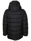 Men's Bixio Logo Hooded Quilted Padding Black - DUVETICA - BALAAN 5