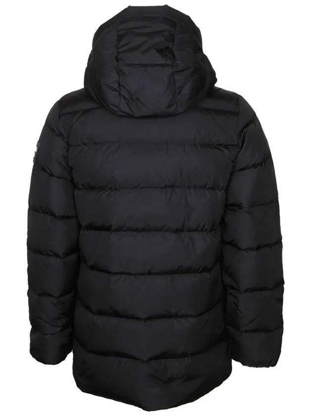 Men's Bixio Logo Hooded Quilted Padding Black - DUVETICA - BALAAN 4