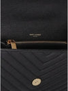 YSL Logo College Quilted Leather Chain Strap Shoulder Bag - SAINT LAURENT - BALAAN 5