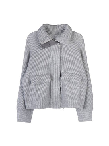 Women's Cashmere Cardigan Grey - BRUNELLO CUCINELLI - BALAAN 1