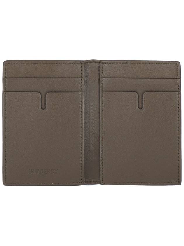 Check Pattern Two-Fold Card Wallet Beige - BURBERRY - BALAAN 3