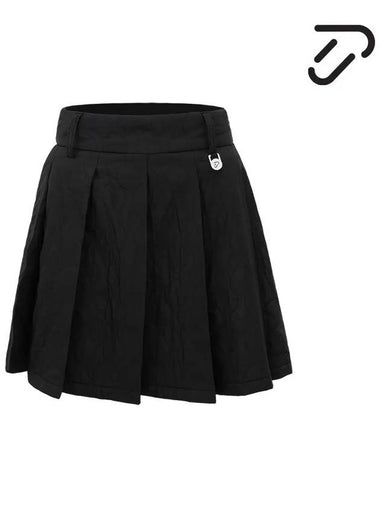 Women s Padded Pleated Skirt IPL4WCU254 BK - IJP DESIGN - BALAAN 1