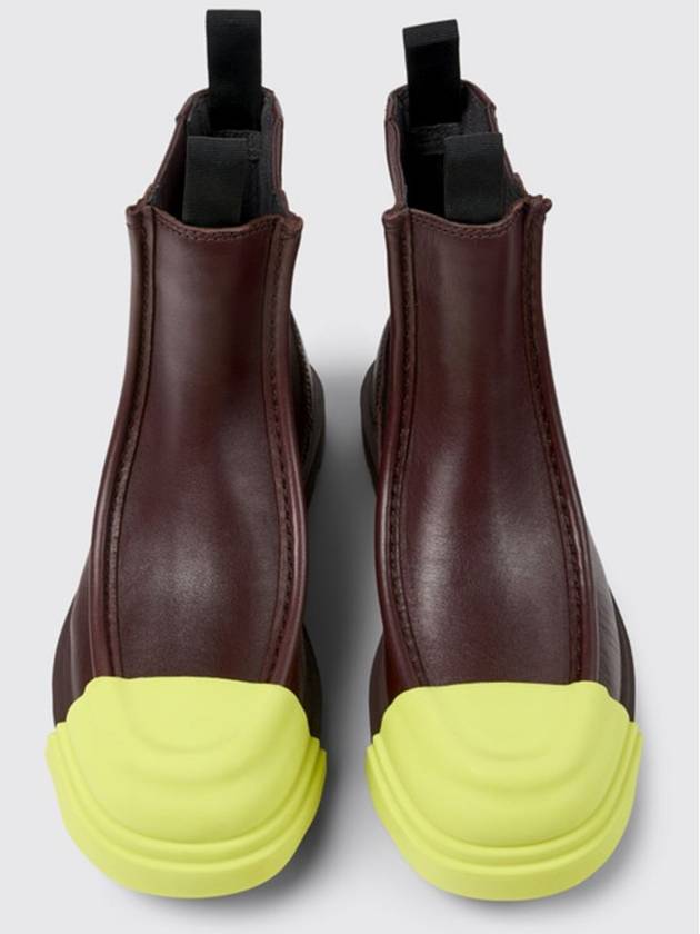 Junction Leather Chelsea Boots Burgundy - CAMPER - BALAAN 5