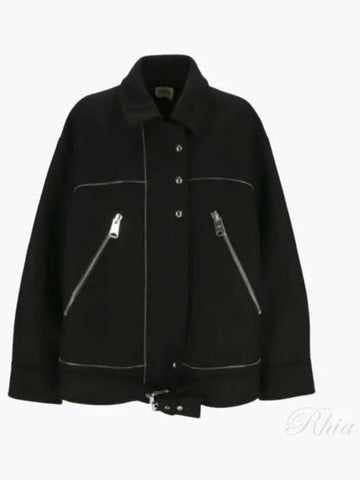 HERMen s Zipper Decorated Wool Jacket 6108545 200 - KHAITE - BALAAN 1