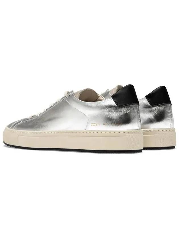 Retro Low Top Sneakers Silver - COMMON PROJECTS - BALAAN 4