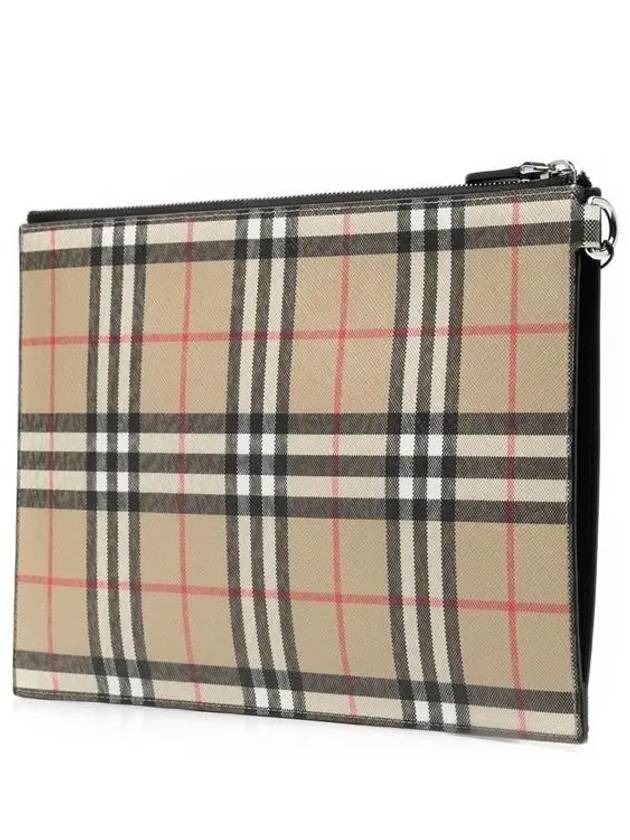 Vintage Check Clutch Bag Beige - BURBERRY - BALAAN 4