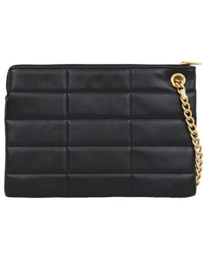 CELINE Monochrome Matelasse Chain Clutch - GANNI - BALAAN 2