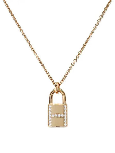 Cadena pendant necklace 18K rose gold diamond 4HA0209 - HERMES - BALAAN 2