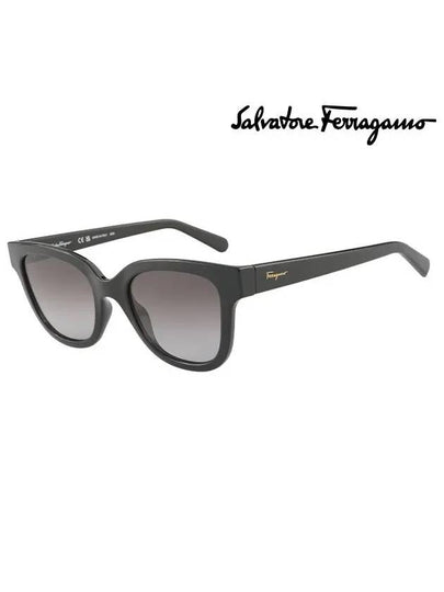 Eyewear Smoke Gradient Square Sunglasses Black - SALVATORE FERRAGAMO - BALAAN 2