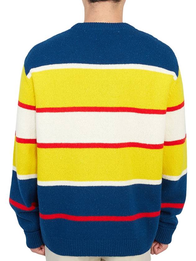 Striped Wool Knit Knit Top - GUCCI - BALAAN 5