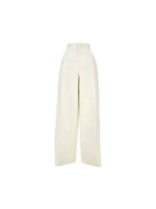 SN Bottega Veneta White wide tapered leg trousers with a fl 799335 V4CS0 3043F - BOTTEGA VENETA - BALAAN 2