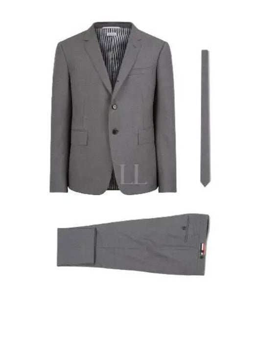 Men's Wool High Armhole Fit 3 Suit Medium Grey - THOM BROWNE - BALAAN 2