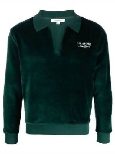 SR SPORT VELOUR POLO FOREST PO751 sports velor 1342127 - SPORTY & RICH - BALAAN 1