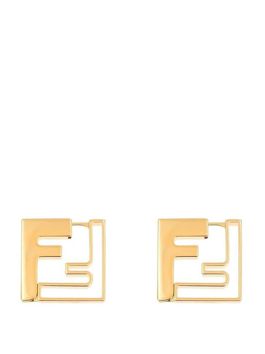 Forever Metal Earrings Gold - FENDI - BALAAN 1