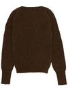 La Maille Pau Asymmetric Cardigan Dark Brown - JACQUEMUS - BALAAN 3