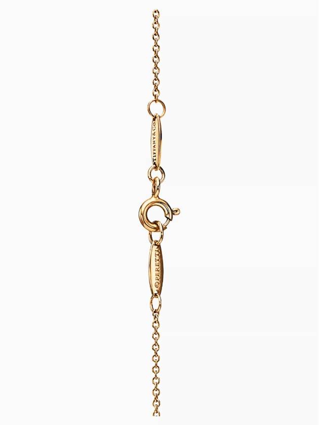 Tiffany Elsa Peretti Bean Design Pendant 9mm Yellow Gold Necklace Women - TIFFANY & CO. - BALAAN 4