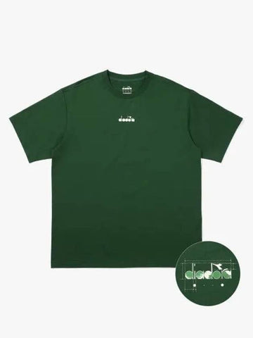 Diadora Montello Round Back T Shirt GREEN - DIADORA - BALAAN 1