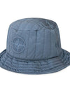 Nylon Metal Econyl Regenerated Nylon Bucket Hat Avio Blue - STONE ISLAND - BALAAN 3