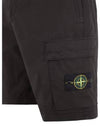 Light Stretch Cotton Bermuda Shorts Black - STONE ISLAND - BALAAN 4