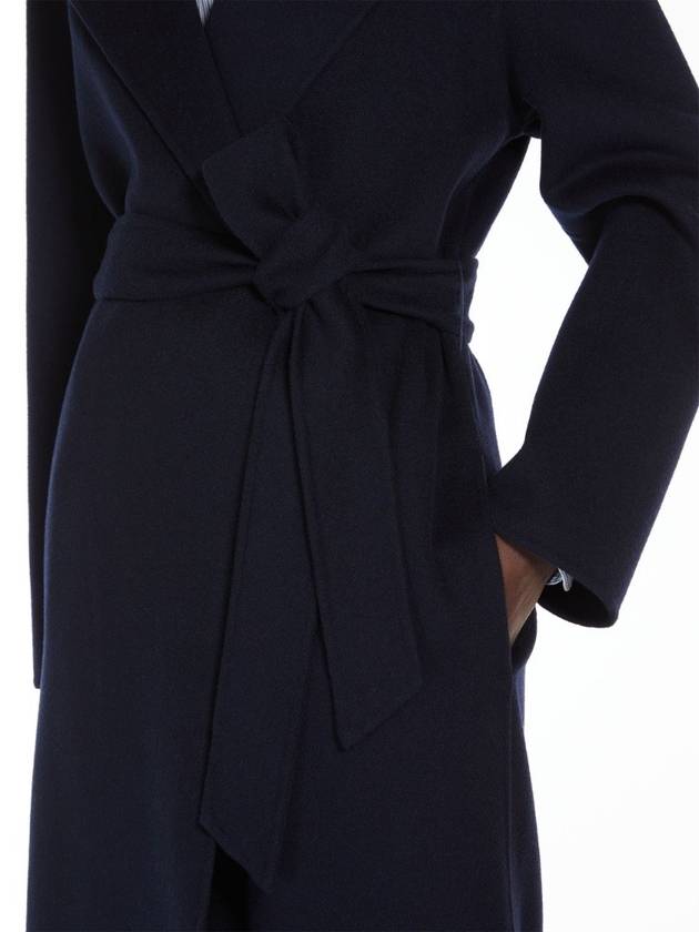 TOTEM virgin wool cashmere blend belt coat 006 Navy IT36 IT38 IT4016011011 - MAX MARA - BALAAN 5