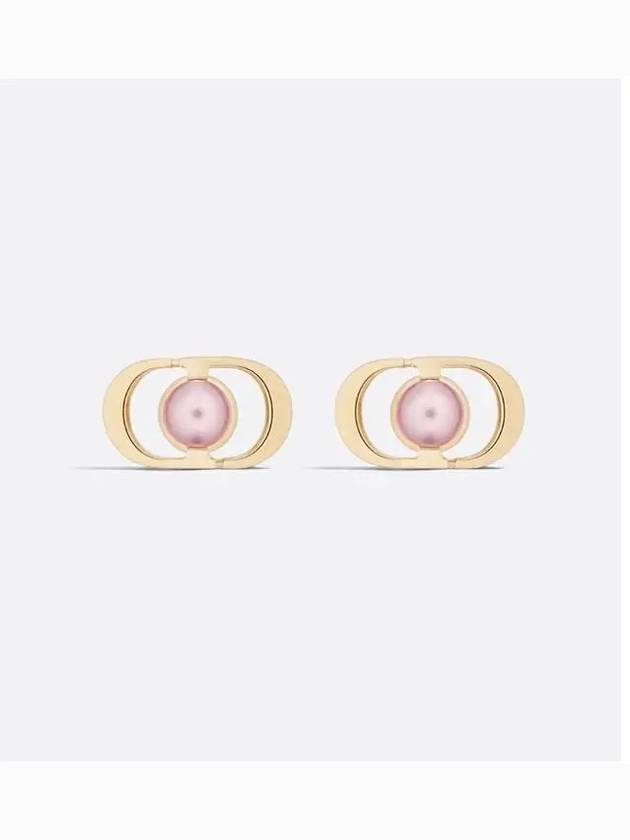 Petit CD Jolie Mini Stud Earrings Gold - DIOR - BALAAN 4