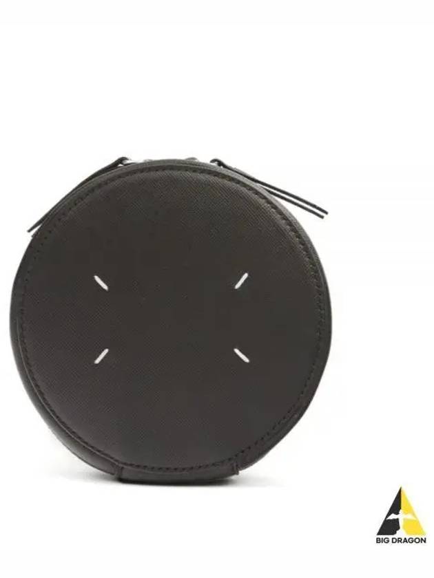 Micro Circle Leather Cross Bag Black - MAISON MARGIELA - BALAAN 2