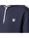 Grey Fox Head Patch Classic Cotton Hoodie Navy - MAISON KITSUNE - BALAAN 5