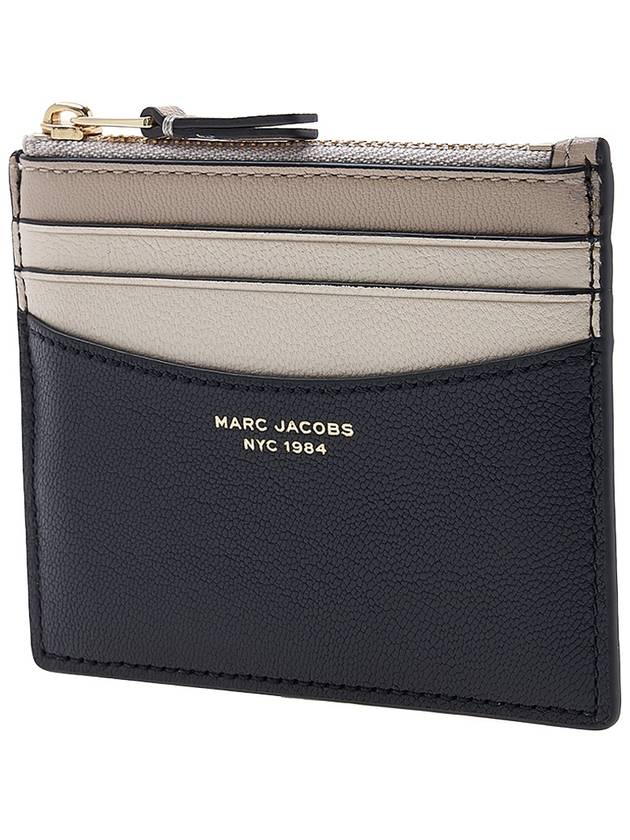 The Slim Color Block Card Wallet Black - MARC JACOBS - BALAAN 3