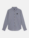 Men's Rubber Patch Striped Blue Shirt MS100 61 19122 - VIKTOR&ROLF - BALAAN 3